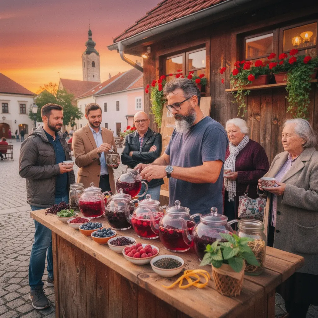Különböző erdei gyümölcsök keveréke, gazdag színpalettával és ízélménnyel.